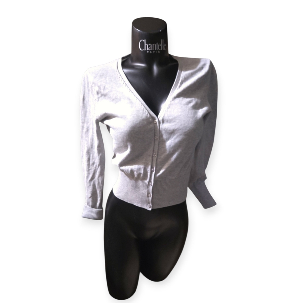 Gray Button-Up Cardigan - Picture 5 of 5